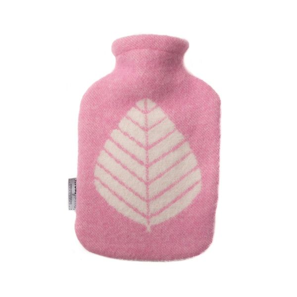 Varmeflaske LØV - rosa