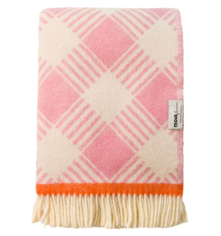 Ullpledd PIKNIK rosa