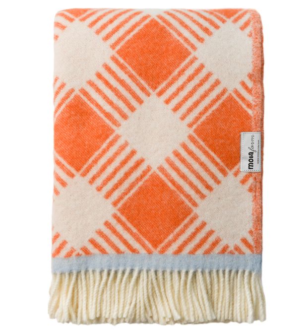 Hovedbilde Ullpledd PIKNIK orange