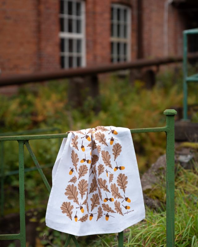Kjøkkenhåndkle EIK brun